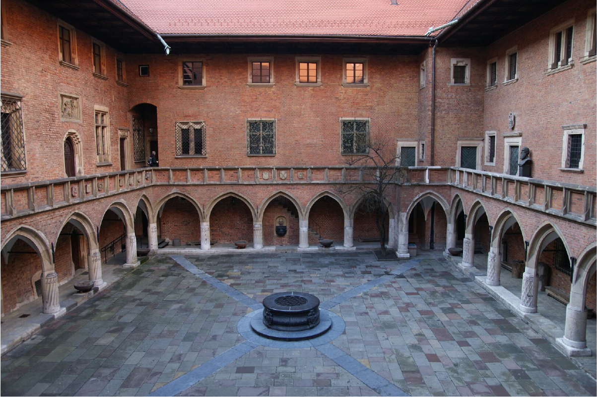 Seniausio Jogailos universiteto pastato Collegium Maius nuotrauka
