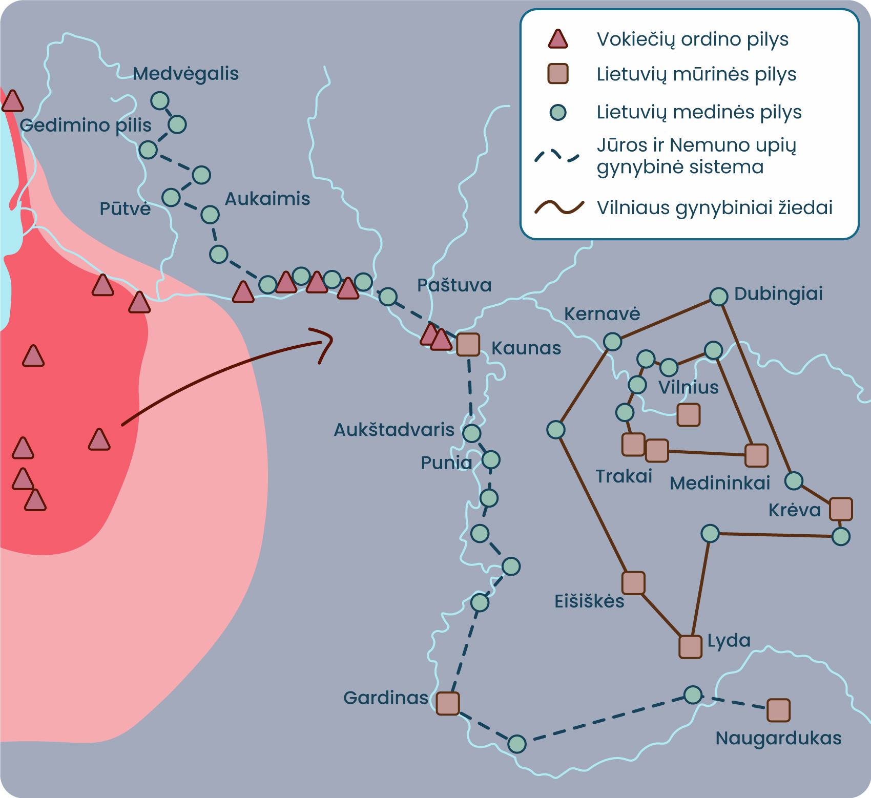 Lietuvos gynybinių įtvirtinimų sistema XVI a.